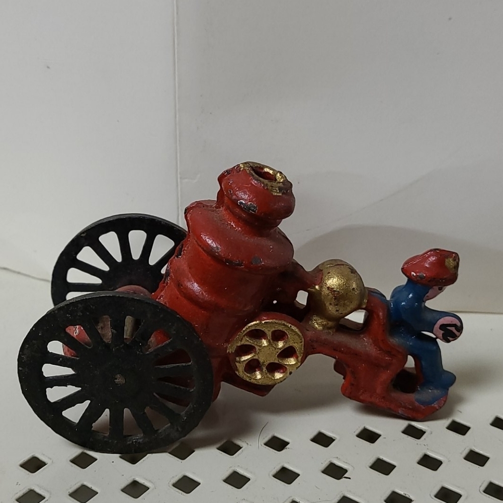 Antique1890's CAST IRON HORSE DRAWN FIRE ENGINE P… - Picture 4 of 10